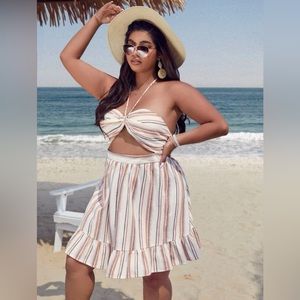 Striped Halter Dress